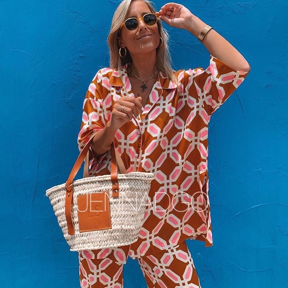 LAST ONE Zara Pajama Style Two Piece Set - Picture 7 of 16